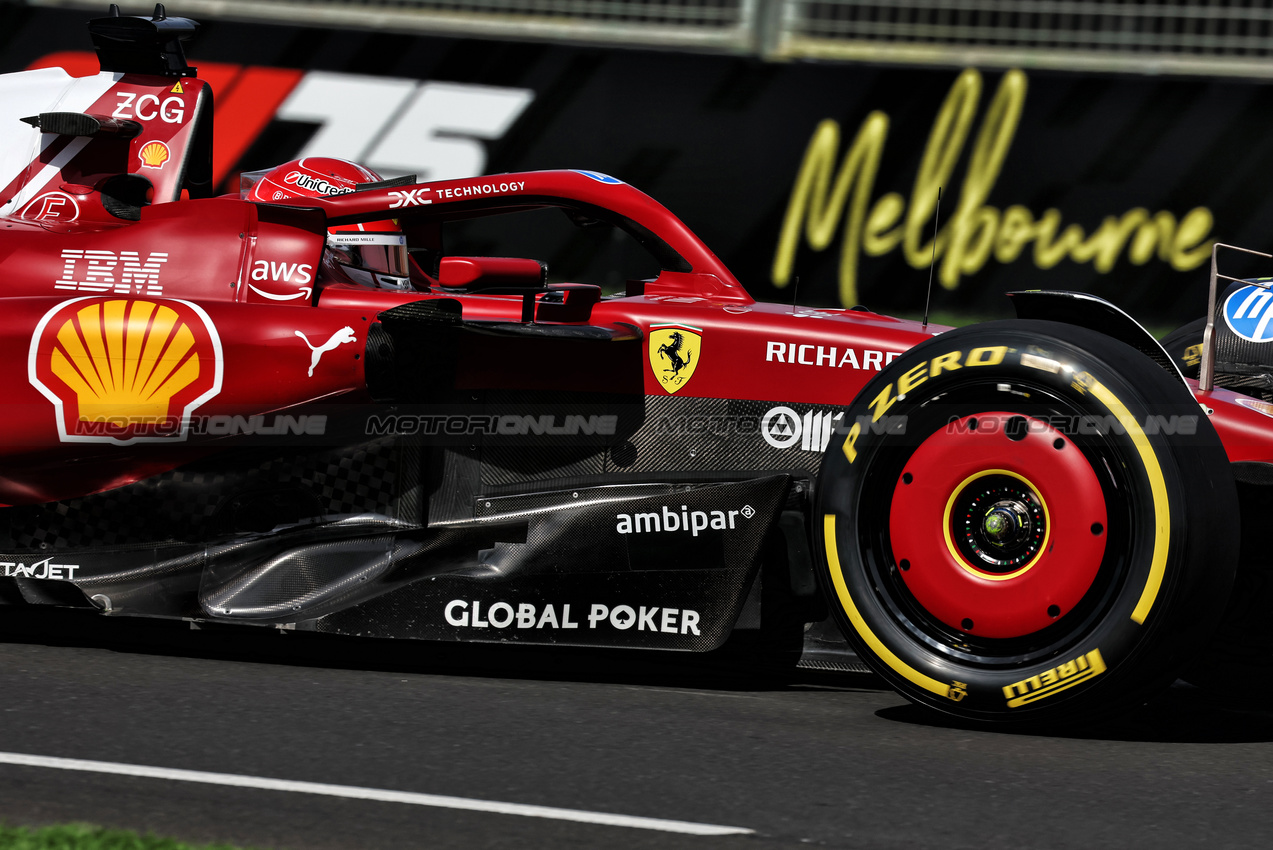 GP AUSTRALIA, Charles Leclerc (MON) Ferrari SF-25.

14.03.2025. Formula 1 World Championship, Rd 1, Australian Grand Prix, Albert Park, Melbourne, Australia, Practice Day.

- www.xpbimages.com, EMail: requests@xpbimages.com © Copyright: Moy / XPB Images