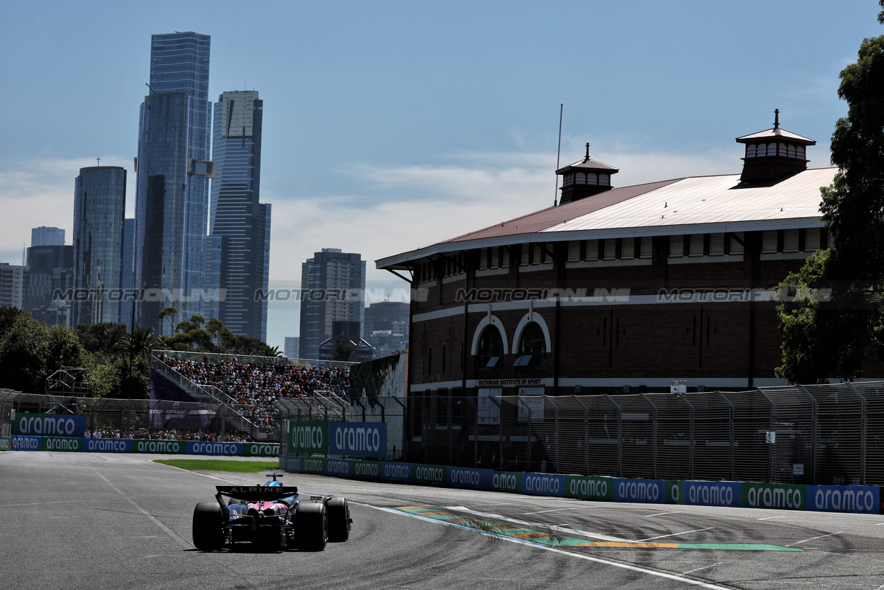 GP AUSTRALIA, Pierre Gasly (FRA) Alpine F1 Team A525.

14.03.2025. Formula 1 World Championship, Rd 1, Australian Grand Prix, Albert Park, Melbourne, Australia, Practice Day.

- www.xpbimages.com, EMail: requests@xpbimages.com © Copyright: Charniaux / XPB Images