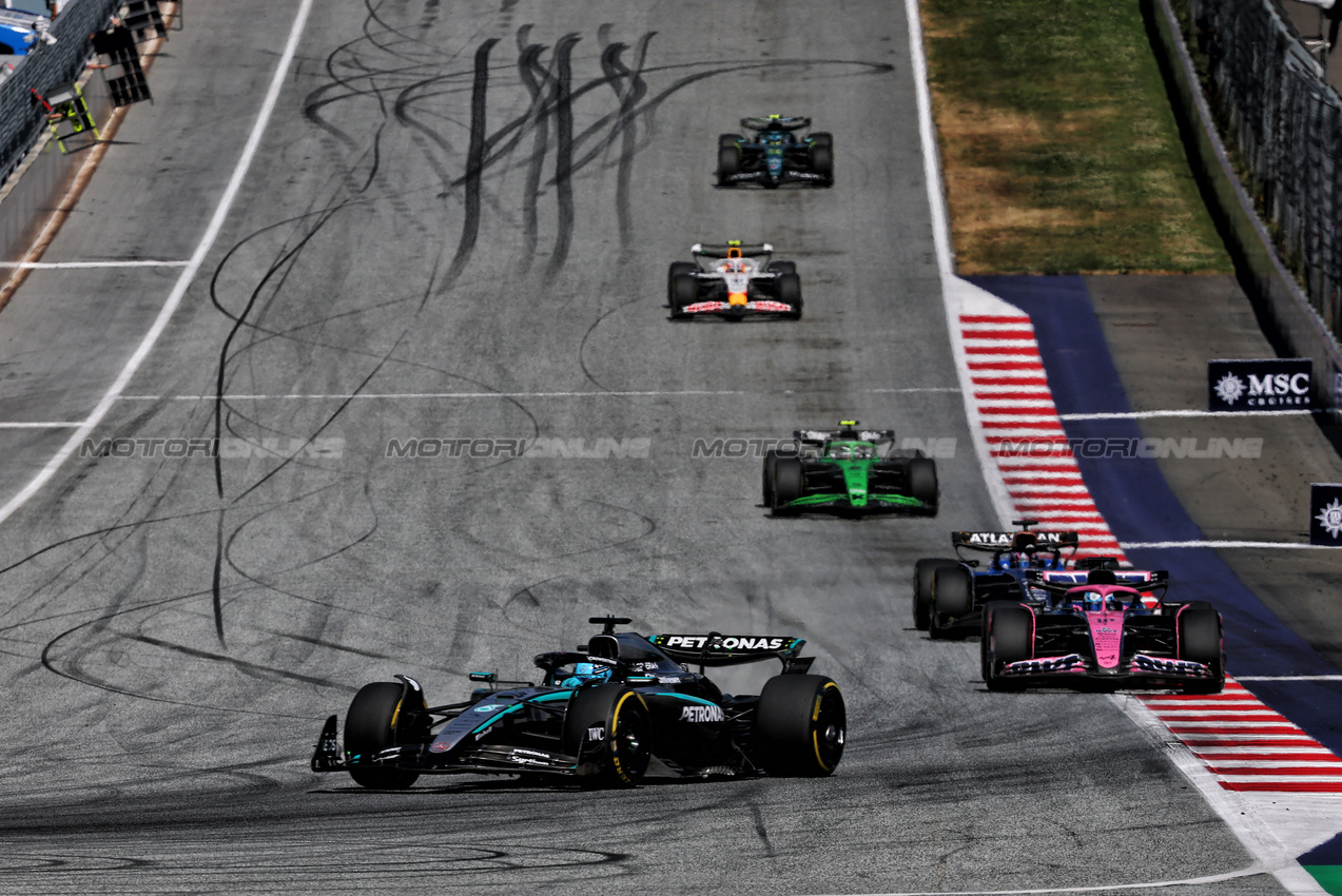 GP AUSTRIA, George Russell (GBR) Mercedes AMG F1 W16.

29.06.2025. Formula 1 World Championship, Rd 11, Austrian Grand Prix, Spielberg, Austria, Gara Day.

- www.xpbimages.com, EMail: requests@xpbimages.com © Copyright: Batchelor / XPB Images