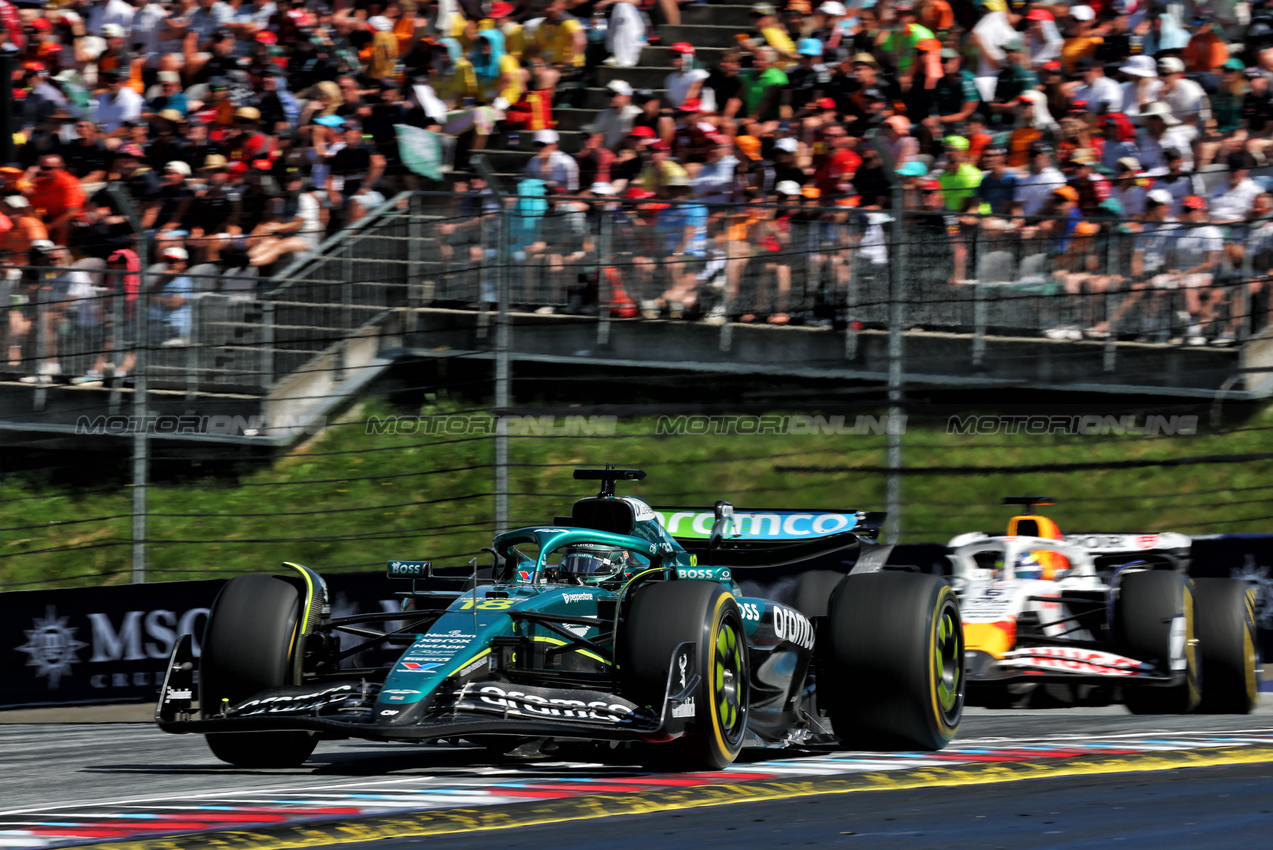 GP AUSTRIA, Lance Stroll (CDN) Aston Martin F1 Team AMR25.

29.06.2025. Formula 1 World Championship, Rd 11, Austrian Grand Prix, Spielberg, Austria, Gara Day.

- www.xpbimages.com, EMail: requests@xpbimages.com © Copyright: Batchelor / XPB Images