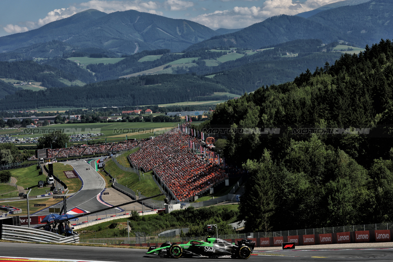 GP AUSTRIA, Gabriel Bortoleto (BRA) Sauber C45.

29.06.2025. Formula 1 World Championship, Rd 11, Austrian Grand Prix, Spielberg, Austria, Gara Day.

- www.xpbimages.com, EMail: requests@xpbimages.com © Copyright: Charniaux / XPB Images