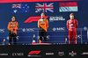 GP AUSTRIA, The podium (L to R): Oscar Piastri (AUS) McLaren, second; Lando Norris (GBR) McLaren, vincitore Charles Leclerc (MON) Ferrari, third.

29.06.2025. Formula 1 World Championship, Rd 11, Austrian Grand Prix, Spielberg, Austria, Gara Day.

- www.xpbimages.com, EMail: requests@xpbimages.com © Copyright: Batchelor / XPB Images