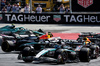 GP AUSTRIA, George Russell (GBR) Mercedes AMG F1 W16 at the partenza of the race as Andrea Kimi Antonelli (ITA) Mercedes AMG F1 W16 crashes into Max Verstappen (NLD) Red Bull Racing RB21.

29.06.2025. Formula 1 World Championship, Rd 11, Austrian Grand Prix, Spielberg, Austria, Gara Day.

 - www.xpbimages.com, EMail: requests@xpbimages.com © Copyright: Coates / XPB Images