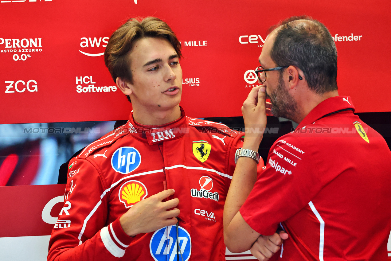 GP AUSTRIA, Dino Beganovic (SWE) Ferrari Academy Driver.

26.06.2025. Formula 1 World Championship, Rd 11, Austrian Grand Prix, Spielberg, Austria, Preparation Day.

- www.xpbimages.com, EMail: requests@xpbimages.com © Copyright: Batchelor / XPB Images