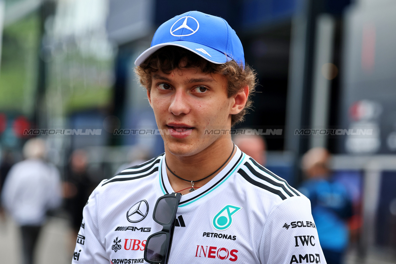 GP AUSTRIA, Andrea Kimi Antonelli (ITA) Mercedes AMG F1.

26.06.2025. Formula 1 World Championship, Rd 11, Austrian Grand Prix, Spielberg, Austria, Preparation Day.

- www.xpbimages.com, EMail: requests@xpbimages.com © Copyright: Moy / XPB Images