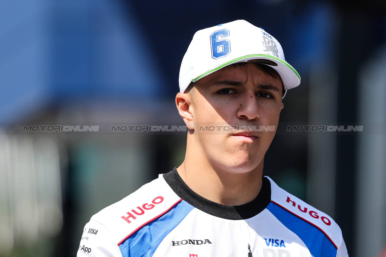 GP AUSTRIA, Isack Hadjar (FRA) Racing Bulls 
26.06.2025. Formula 1 World Championship, Rd 11, Austrian Grand Prix, Spielberg, Austria, Preparation Day.
- www.xpbimages.com, EMail: requests@xpbimages.com © Copyright: Charniaux / XPB Images