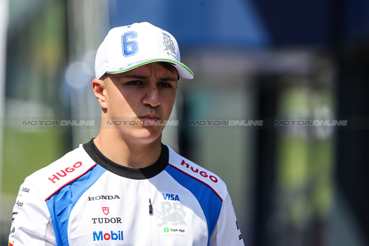 GP AUSTRIA, Isack Hadjar (FRA) Racing Bulls 
26.06.2025. Formula 1 World Championship, Rd 11, Austrian Grand Prix, Spielberg, Austria, Preparation Day.
- www.xpbimages.com, EMail: requests@xpbimages.com © Copyright: Charniaux / XPB Images