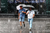 GP AUSTRIA, Paddock Atmosfera - heavy rain shower.

26.06.2025. Formula 1 World Championship, Rd 11, Austrian Grand Prix, Spielberg, Austria, Preparation Day.

- www.xpbimages.com, EMail: requests@xpbimages.com © Copyright: Moy / XPB Images