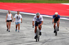 GP AUSTRIA, Carlos Sainz (ESP) Atlassian Williams Racing rides the circuit with Oliver Bearman (GBR) Haas F1 Team.

26.06.2025. Formula 1 World Championship, Rd 11, Austrian Grand Prix, Spielberg, Austria, Preparation Day.

- www.xpbimages.com, EMail: requests@xpbimages.com © Copyright: Moy / XPB Images