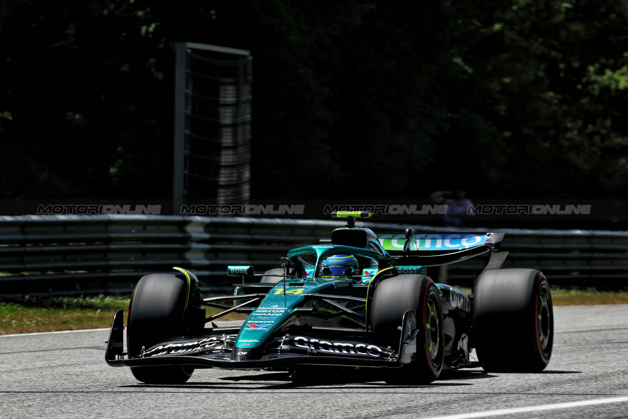 GP AUSTRIA, Fernando Alonso (ESP) Aston Martin F1 Team AMR25.

28.06.2025. Formula 1 World Championship, Rd 11, Austrian Grand Prix, Spielberg, Austria, Qualifiche Day.

- www.xpbimages.com, EMail: requests@xpbimages.com © Copyright: Batchelor / XPB Images