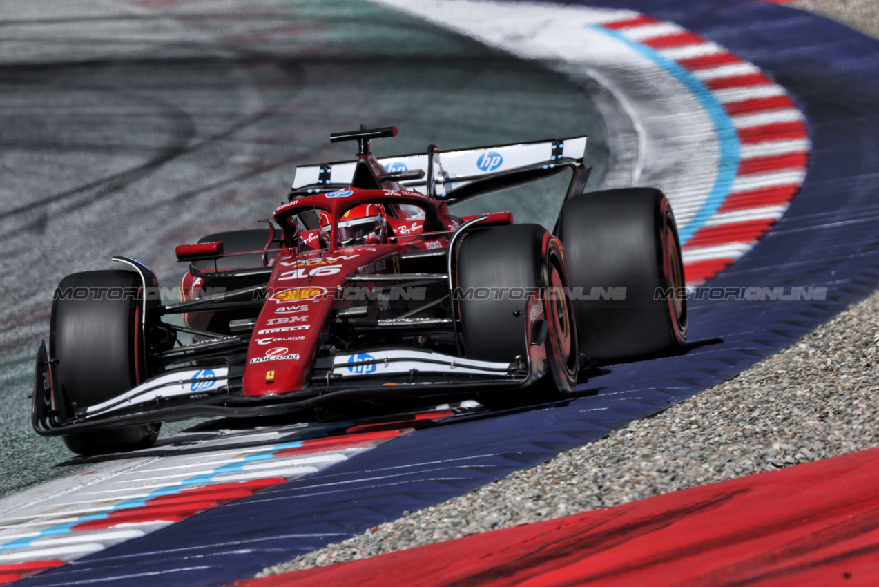 GP AUSTRIA, Charles Leclerc (MON) Ferrari SF-25.

28.06.2025. Formula 1 World Championship, Rd 11, Austrian Grand Prix, Spielberg, Austria, Qualifiche Day.

- www.xpbimages.com, EMail: requests@xpbimages.com © Copyright: Charniaux / XPB Images