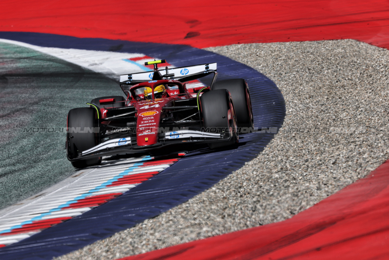 GP AUSTRIA, Lewis Hamilton (GBR) Ferrari SF-25.

28.06.2025. Formula 1 World Championship, Rd 11, Austrian Grand Prix, Spielberg, Austria, Qualifiche Day.

- www.xpbimages.com, EMail: requests@xpbimages.com © Copyright: Charniaux / XPB Images
