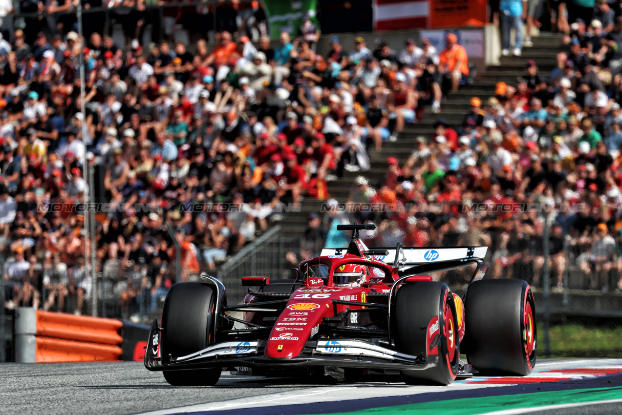 GP AUSTRIA, Charles Leclerc (MON) Ferrari SF-25.

28.06.2025. Formula 1 World Championship, Rd 11, Austrian Grand Prix, Spielberg, Austria, Qualifiche Day.

- www.xpbimages.com, EMail: requests@xpbimages.com © Copyright: Moy / XPB Images