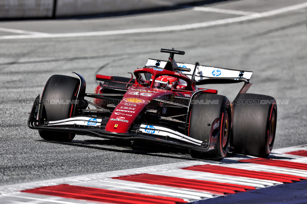 GP AUSTRIA, Charles Leclerc (MON) Ferrari SF-25.

28.06.2025. Formula 1 World Championship, Rd 11, Austrian Grand Prix, Spielberg, Austria, Qualifiche Day.

- www.xpbimages.com, EMail: requests@xpbimages.com © Copyright: Moy / XPB Images