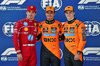 GP AUSTRIA, Qualifiche top three in parc ferme (L to R): Charles Leclerc (MON) Ferrari, second; Lando Norris (GBR) McLaren, pole position; Oscar Piastri (AUS) McLaren, third.

28.06.2025. Formula 1 World Championship, Rd 11, Austrian Grand Prix, Spielberg, Austria, Qualifiche Day.

- www.xpbimages.com, EMail: requests@xpbimages.com © Copyright: Batchelor / XPB Images