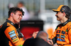 GP AUSTRIA, (L to R): Lando Norris (GBR) McLaren celebrates his pole position with third placed team mate Oscar Piastri (AUS) McLaren in qualifying parc ferme.

28.06.2025. Formula 1 World Championship, Rd 11, Austrian Grand Prix, Spielberg, Austria, Qualifiche Day.

- www.xpbimages.com, EMail: requests@xpbimages.com © Copyright: Charniaux / XPB Images