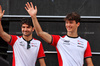 GP AUSTRIA, (L to R): Esteban Ocon (FRA) Haas F1 Team e Oliver Bearman (GBR) Haas F1 Team on the FanZone Stage.

28.06.2025. Formula 1 World Championship, Rd 11, Austrian Grand Prix, Spielberg, Austria, Qualifiche Day.

- www.xpbimages.com, EMail: requests@xpbimages.com © Copyright: Moy / XPB Images