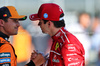 GP AUSTRIA, Third placed Charles Leclerc (MON) Ferrari with pole sitter Lando Norris (GBR) McLaren in qualifying parc ferme.

28.06.2025. Formula 1 World Championship, Rd 11, Austrian Grand Prix, Spielberg, Austria, Qualifiche Day.

- www.xpbimages.com, EMail: requests@xpbimages.com © Copyright: Charniaux / XPB Images