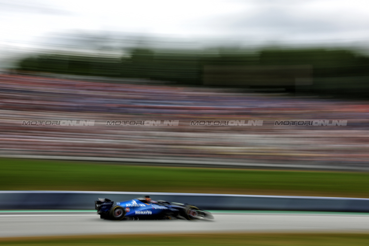 GP AUSTRIA, Alexander Albon (THA) Atlassian Williams Racing FW47.

27.06.2025. Formula 1 World Championship, Rd 11, Austrian Grand Prix, Spielberg, Austria, Practice Day.

- www.xpbimages.com, EMail: requests@xpbimages.com © Copyright: Charniaux / XPB Images