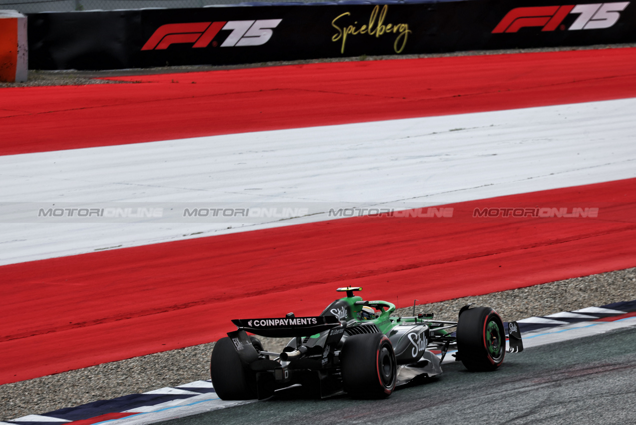 GP AUSTRIA, Gabriel Bortoleto (BRA) Sauber C45.

27.06.2025. Formula 1 World Championship, Rd 11, Austrian Grand Prix, Spielberg, Austria, Practice Day.

- www.xpbimages.com, EMail: requests@xpbimages.com © Copyright: Moy / XPB Images