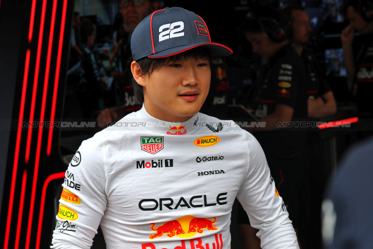GP AUSTRIA, Yuki Tsunoda (JPN) Red Bull Racing.

27.06.2025. Formula 1 World Championship, Rd 11, Austrian Grand Prix, Spielberg, Austria, Practice Day.

- www.xpbimages.com, EMail: requests@xpbimages.com © Copyright: Batchelor / XPB Images