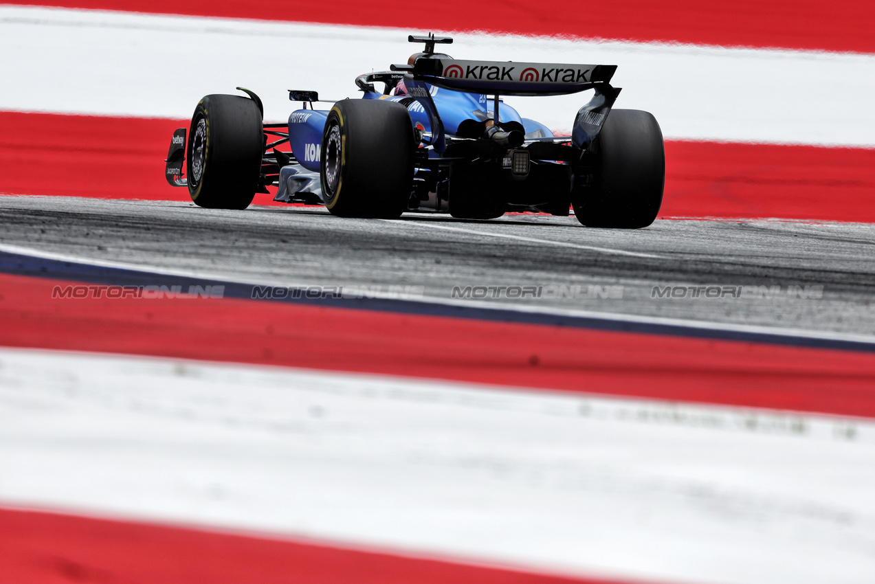 GP AUSTRIA, Alexander Albon (THA) Atlassian Williams Racing FW47.

27.06.2025. Formula 1 World Championship, Rd 11, Austrian Grand Prix, Spielberg, Austria, Practice Day.

- www.xpbimages.com, EMail: requests@xpbimages.com © Copyright: Moy / XPB Images