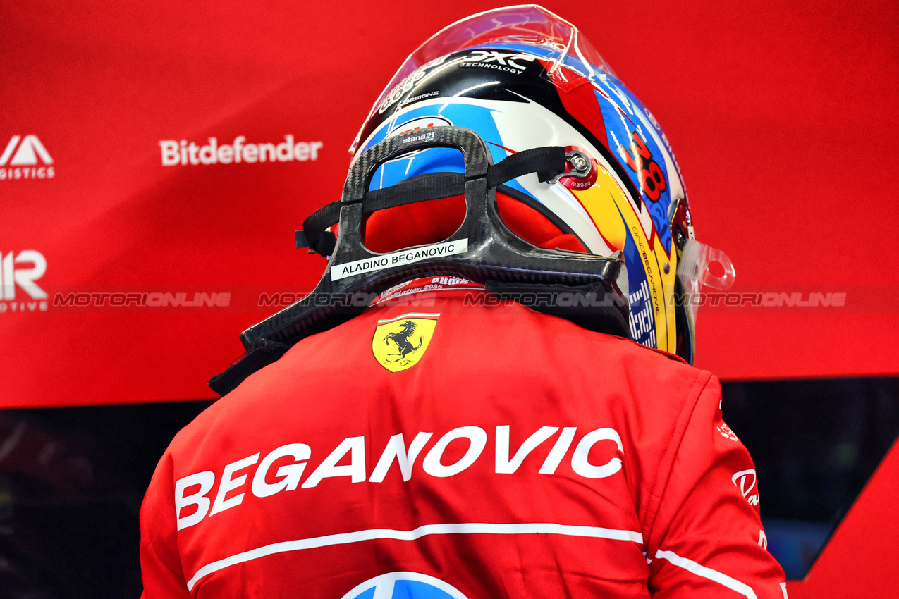 GP AUSTRIA, Dino Beganovic (SWE) Ferrari Academy Driver.

27.06.2025. Formula 1 World Championship, Rd 11, Austrian Grand Prix, Spielberg, Austria, Practice Day.

- www.xpbimages.com, EMail: requests@xpbimages.com © Copyright: Batchelor / XPB Images