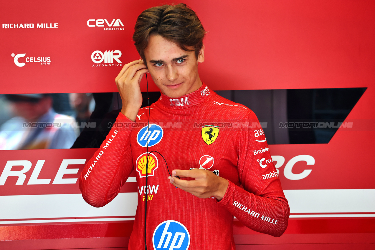 GP AUSTRIA, Dino Beganovic (SWE) Ferrari Academy Driver.

27.06.2025. Formula 1 World Championship, Rd 11, Austrian Grand Prix, Spielberg, Austria, Practice Day.

- www.xpbimages.com, EMail: requests@xpbimages.com © Copyright: Batchelor / XPB Images