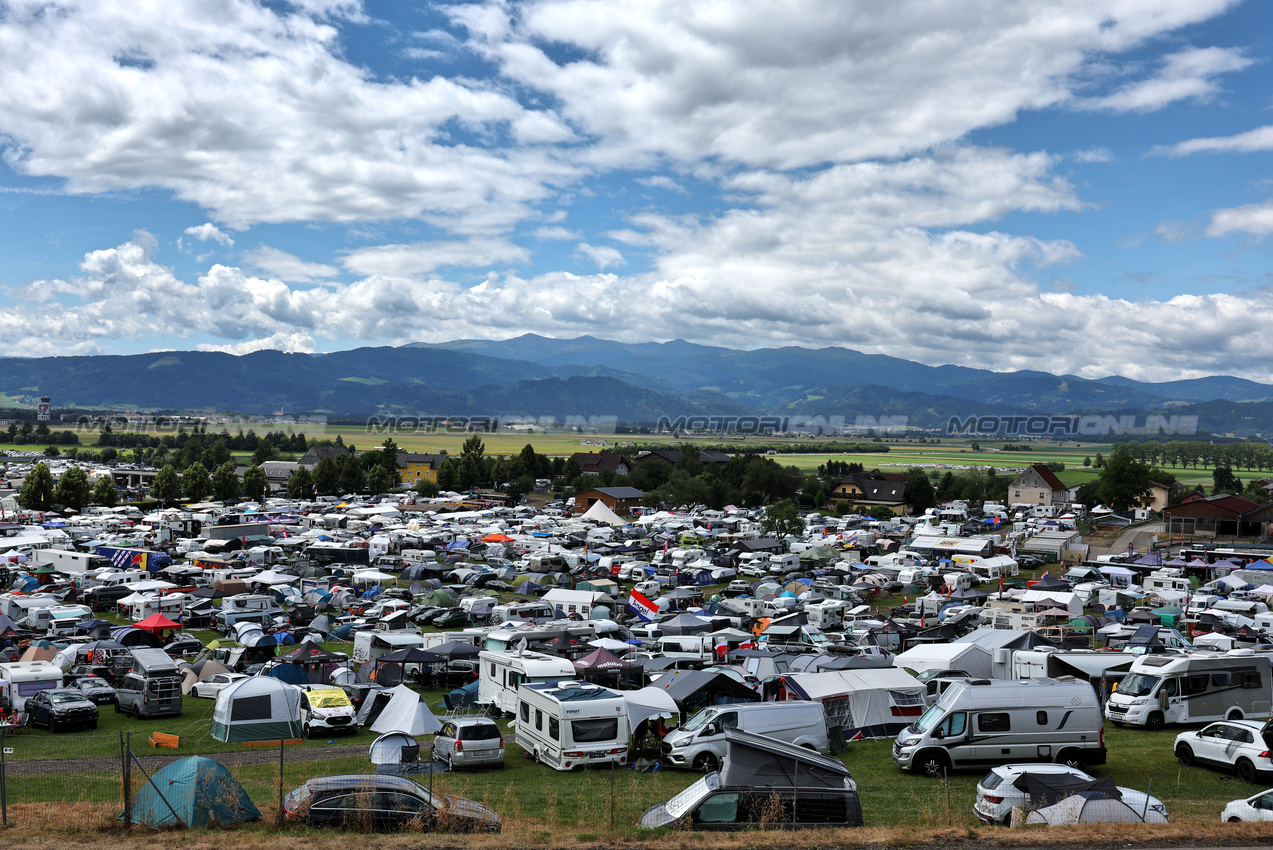 GP AUSTRIA, Circuit Atmosfera - campsite.

27.06.2025. Formula 1 World Championship, Rd 11, Austrian Grand Prix, Spielberg, Austria, Practice Day.

- www.xpbimages.com, EMail: requests@xpbimages.com © Copyright: Moy / XPB Images