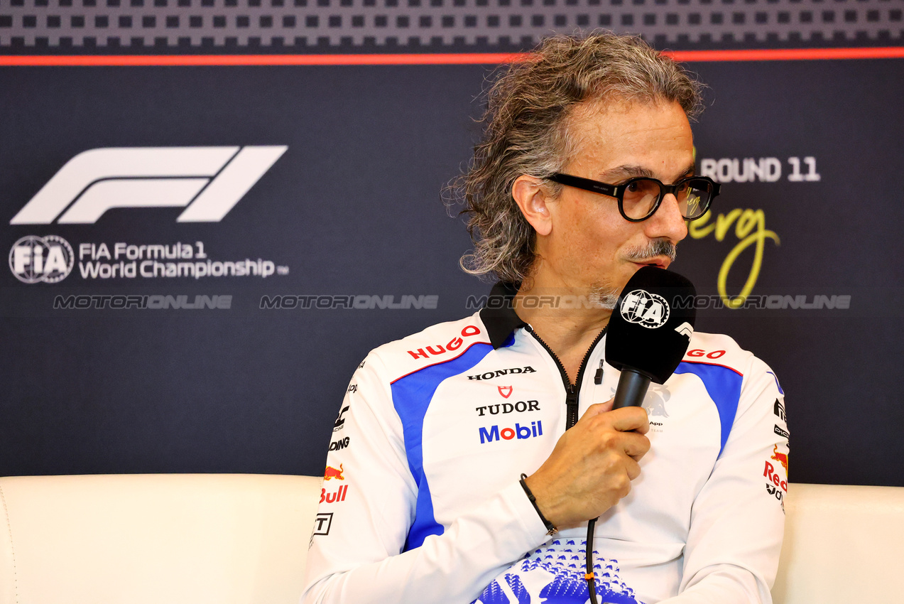 GP AUSTRIA, Laurent Mekies (FRA) Racing Bulls Technical Director in the FIA Press Conference.

27.06.2025. Formula 1 World Championship, Rd 11, Austrian Grand Prix, Spielberg, Austria, Practice Day.

- www.xpbimages.com, EMail: requests@xpbimages.com © Copyright: Charniaux / XPB Images