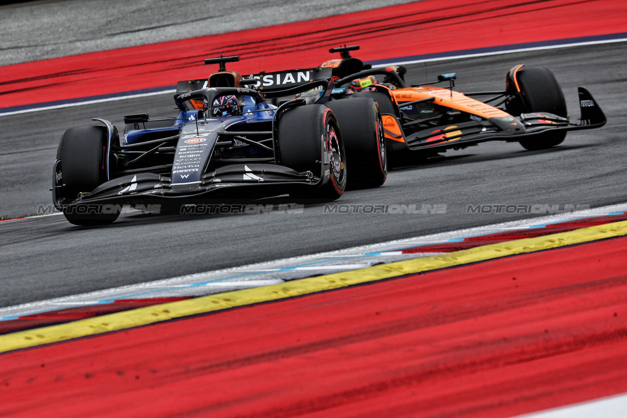 GP AUSTRIA, Alexander Albon (THA) Atlassian Williams Racing FW47.

27.06.2025. Formula 1 World Championship, Rd 11, Austrian Grand Prix, Spielberg, Austria, Practice Day.

- www.xpbimages.com, EMail: requests@xpbimages.com © Copyright: Moy / XPB Images