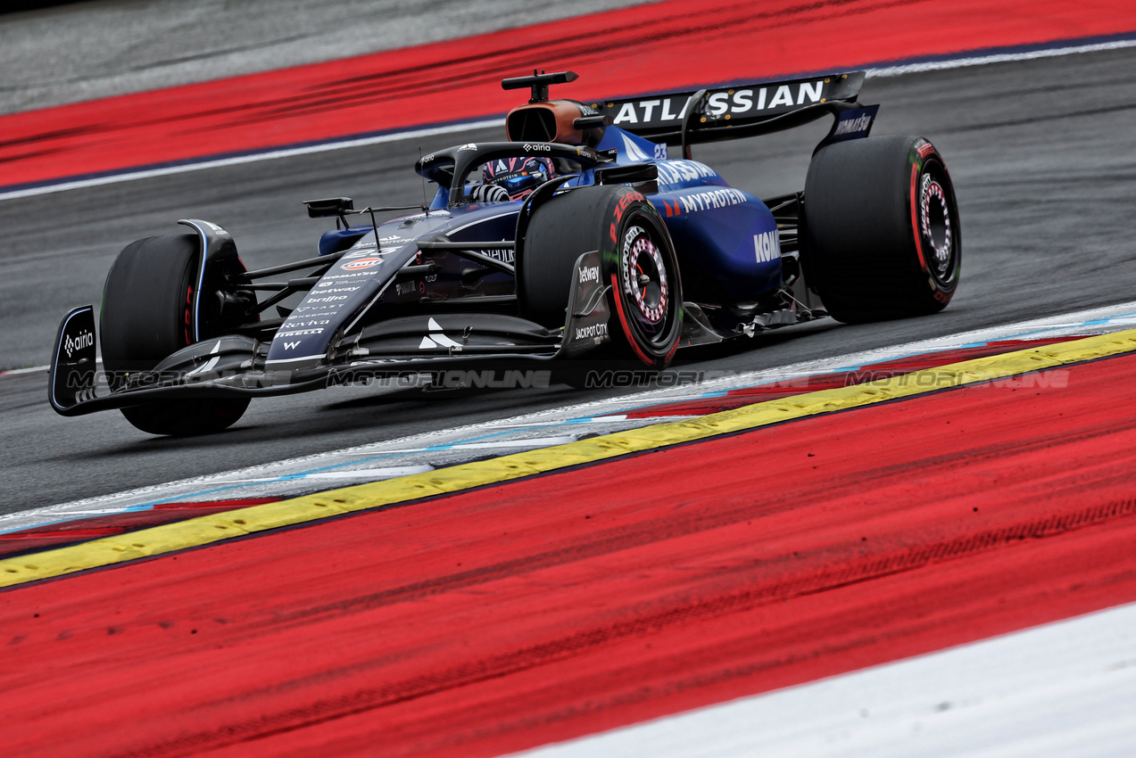 GP AUSTRIA, Alexander Albon (THA) Atlassian Williams Racing FW47.

27.06.2025. Formula 1 World Championship, Rd 11, Austrian Grand Prix, Spielberg, Austria, Practice Day.

- www.xpbimages.com, EMail: requests@xpbimages.com © Copyright: Moy / XPB Images