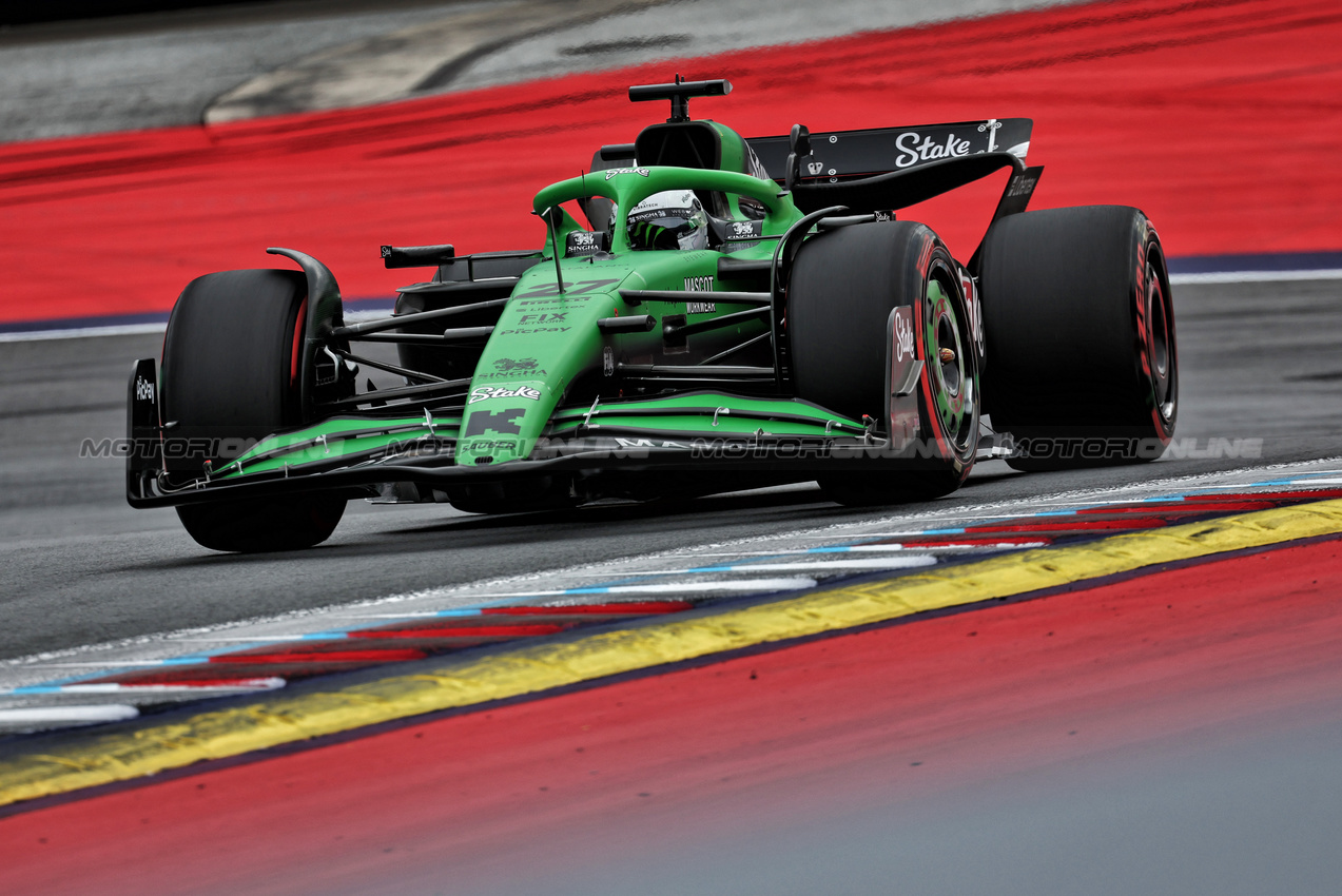 GP AUSTRIA, Nico Hulkenberg (GER) Sauber C45.

27.06.2025. Formula 1 World Championship, Rd 11, Austrian Grand Prix, Spielberg, Austria, Practice Day.

- www.xpbimages.com, EMail: requests@xpbimages.com © Copyright: Moy / XPB Images
