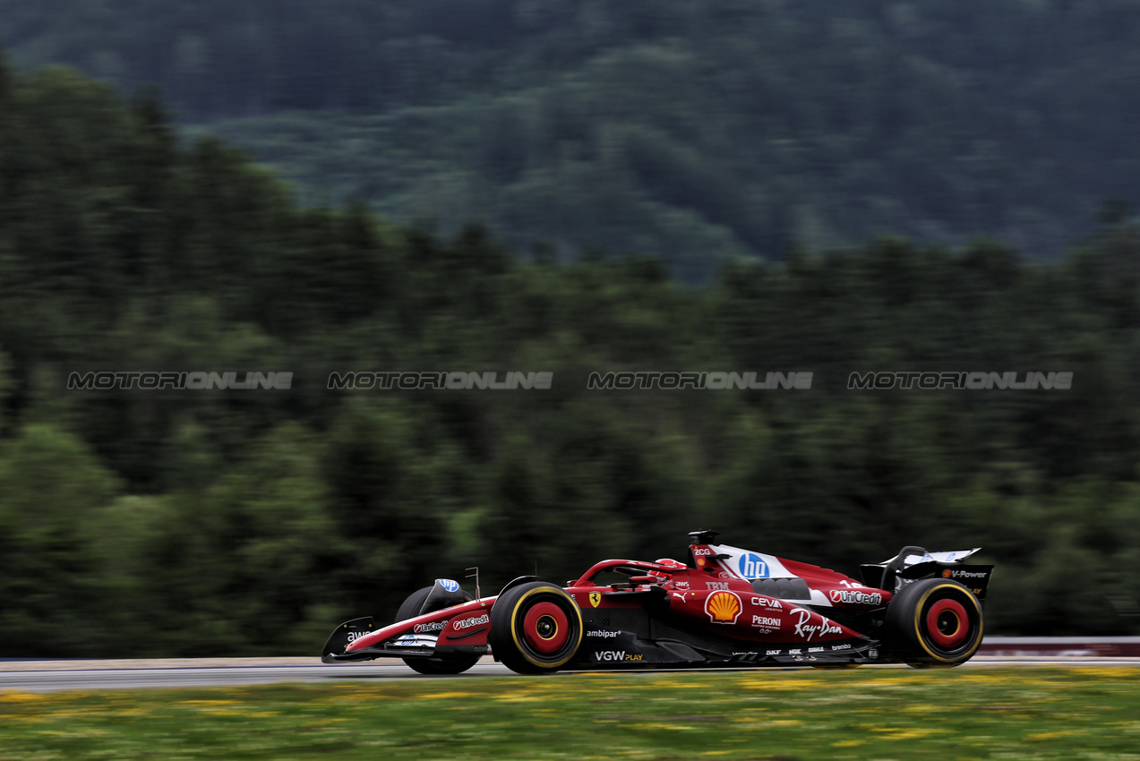 GP AUSTRIA, Charles Leclerc (MON) Ferrari SF-25.

27.06.2025. Formula 1 World Championship, Rd 11, Austrian Grand Prix, Spielberg, Austria, Practice Day.

- www.xpbimages.com, EMail: requests@xpbimages.com © Copyright: Moy / XPB Images