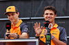 GP AUSTRIA, (L to R): Oscar Piastri (AUS) McLaren e Lando Norris (GBR) McLaren on the FanZone Stage.

27.06.2025. Formula 1 World Championship, Rd 11, Austrian Grand Prix, Spielberg, Austria, Practice Day.

- www.xpbimages.com, EMail: requests@xpbimages.com © Copyright: Moy / XPB Images