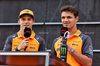 GP AUSTRIA, (L to R): Oscar Piastri (AUS) McLaren e Lando Norris (GBR) McLaren on the FanZone Stage.

27.06.2025. Formula 1 World Championship, Rd 11, Austrian Grand Prix, Spielberg, Austria, Practice Day.

- www.xpbimages.com, EMail: requests@xpbimages.com © Copyright: Moy / XPB Images