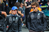 GP AZERBAIJAN, (L to R): Andrea Kimi Antonelli (ITA) Mercedes AMG F1 with George Russell (GBR) Mercedes AMG F1 on the drivers' parade.

21.09.2025. Formula 1 World Championship, Rd 17, Azerbaijan Grand Prix, Baku Street Circuit, Azerbaijan, Gara Day.

- www.xpbimages.com, EMail: requests@xpbimages.com © Copyright: Batchelor / XPB Images