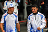 GP AZERBAIJAN, (L to R): Liam Lawson (NZL) Racing Bulls with Isack Hadjar (FRA) Racing Bulls on the drivers' parade.

21.09.2025. Formula 1 World Championship, Rd 17, Azerbaijan Grand Prix, Baku Street Circuit, Azerbaijan, Gara Day.

- www.xpbimages.com, EMail: requests@xpbimages.com © Copyright: Batchelor / XPB Images