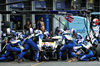 GP AZERBAIJAN, Isack Hadjar (FRA) Racing Bulls VCARB 02 makes a pit stop.

21.09.2025. Formula 1 World Championship, Rd 17, Azerbaijan Grand Prix, Baku Street Circuit, Azerbaijan, Gara Day.

- www.xpbimages.com, EMail: requests@xpbimages.com © Copyright: Batchelor / XPB Images