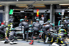 GP AZERBAIJAN, George Russell (GBR) Mercedes AMG F1 W16 makes a pit stop.

21.09.2025. Formula 1 World Championship, Rd 17, Azerbaijan Grand Prix, Baku Street Circuit, Azerbaijan, Gara Day.

- www.xpbimages.com, EMail: requests@xpbimages.com © Copyright: Batchelor / XPB Images