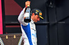 GP AZERBAIJAN, Carlos Sainz (ESP) Atlassian Williams Racing celebrates his third position on the podium.

21.09.2025. Formula 1 World Championship, Rd 17, Azerbaijan Grand Prix, Baku Street Circuit, Azerbaijan, Gara Day.

- www.xpbimages.com, EMail: requests@xpbimages.com © Copyright: Batchelor / XPB Images
