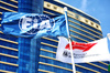 GP AZERBAIJAN, Circuit Atmosfera - FIA Flag e F1 flag.

21.09.2025. Formula 1 World Championship, Rd 17, Azerbaijan Grand Prix, Baku Street Circuit, Azerbaijan, Gara Day.

- www.xpbimages.com, EMail: requests@xpbimages.com © Copyright: Bearne / XPB Images