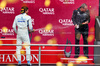 GP AZERBAIJAN, Carlos Sainz (ESP) Atlassian Williams Racing celebrates his third position on the podium.

21.09.2025. Formula 1 World Championship, Rd 17, Azerbaijan Grand Prix, Baku Street Circuit, Azerbaijan, Gara Day.

- www.xpbimages.com, EMail: requests@xpbimages.com © Copyright: Bearne / XPB Images