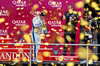 GP AZERBAIJAN, Carlos Sainz (ESP) Atlassian Williams Racing celebrates his third position on the podium.

21.09.2025. Formula 1 World Championship, Rd 17, Azerbaijan Grand Prix, Baku Street Circuit, Azerbaijan, Gara Day.

- www.xpbimages.com, EMail: requests@xpbimages.com © Copyright: Bearne / XPB Images