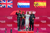 GP AZERBAIJAN, The podium (L to R): George Russell (GBR) Mercedes AMG F1, second; Max Verstappen (NLD) Red Bull Racing, vincitore; Carlos Sainz (ESP) Atlassian Williams Racing, third; Paul Monaghan (GBR) Red Bull Racing Chief Engineer.

21.09.2025. Formula 1 World Championship, Rd 17, Azerbaijan Grand Prix, Baku Street Circuit, Azerbaijan, Gara Day.

- www.xpbimages.com, EMail: requests@xpbimages.com © Copyright: Bearne / XPB Images