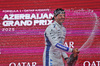 GP AZERBAIJAN, Carlos Sainz (ESP) Atlassian Williams Racing celebrates his third position on the podium.

21.09.2025. Formula 1 World Championship, Rd 17, Azerbaijan Grand Prix, Baku Street Circuit, Azerbaijan, Gara Day.

 - www.xpbimages.com, EMail: requests@xpbimages.com © Copyright: Rew / XPB Images
