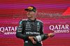 GP AZERBAIJAN, George Russell (GBR) Mercedes AMG F1 celebrates his second position on the podium.

21.09.2025. Formula 1 World Championship, Rd 17, Azerbaijan Grand Prix, Baku Street Circuit, Azerbaijan, Gara Day.

 - www.xpbimages.com, EMail: requests@xpbimages.com © Copyright: Rew / XPB Images