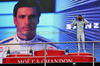 GP AZERBAIJAN, Third placed Carlos Sainz (ESP) Atlassian Williams Racing on the podium.

21.09.2025. Formula 1 World Championship, Rd 17, Azerbaijan Grand Prix, Baku Street Circuit, Azerbaijan, Gara Day.

 - www.xpbimages.com, EMail: requests@xpbimages.com © Copyright: Rew / XPB Images