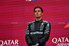 GP AZERBAIJAN, George Russell (GBR) Mercedes AMG F1, second position, on the podium.

21.09.2025. Formula 1 World Championship, Rd 17, Azerbaijan Grand Prix, Baku Street Circuit, Azerbaijan, Gara Day.

 - www.xpbimages.com, EMail: requests@xpbimages.com © Copyright: Rew / XPB Images
