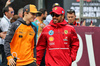 GP AZERBAIJAN, (L to R): Oscar Piastri (AUS) McLaren e Lewis Hamilton (GBR) Ferrari on the drivers' parade.

21.09.2025. Formula 1 World Championship, Rd 17, Azerbaijan Grand Prix, Baku Street Circuit, Azerbaijan, Gara Day.

- www.xpbimages.com, EMail: requests@xpbimages.com © Copyright: Charniaux / XPB Images